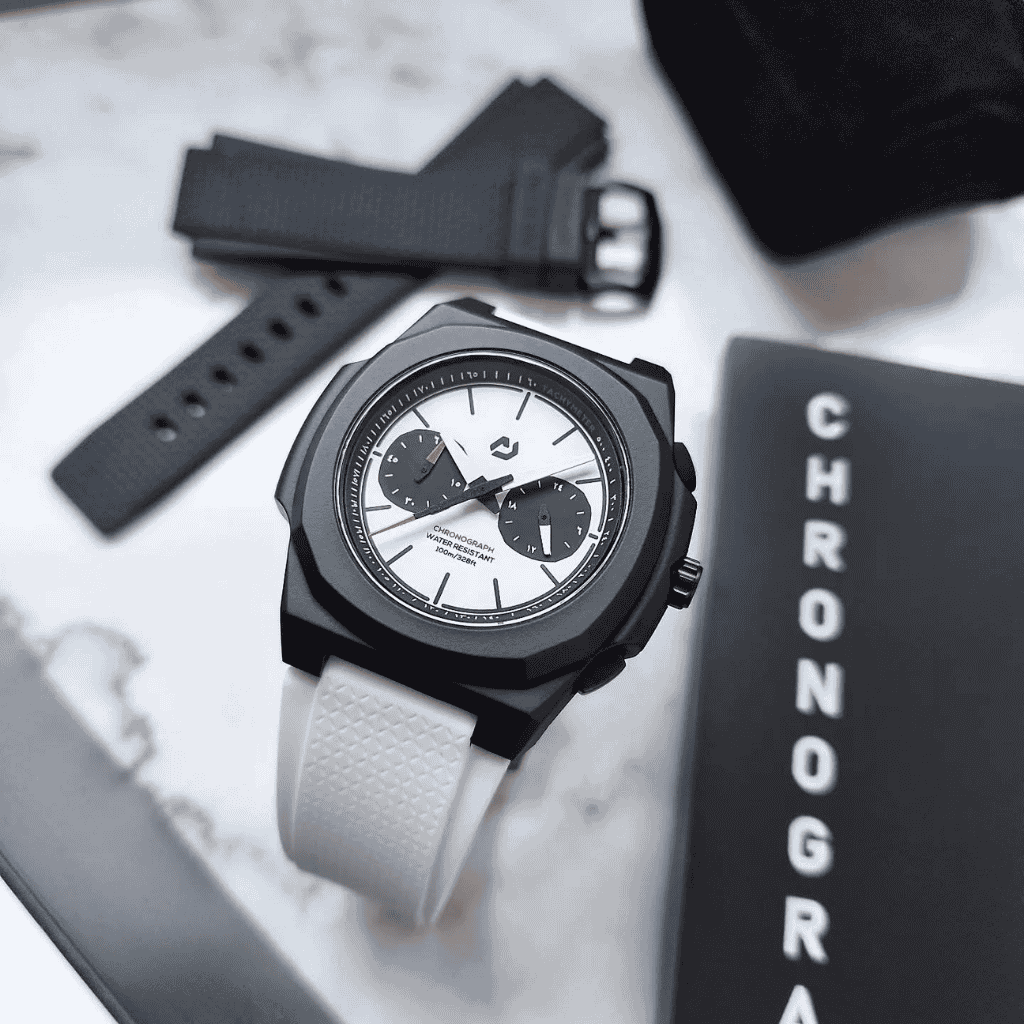 ساعت مچی مردانه نون Nuun کد Chrono Frost White